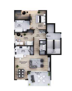 Seniorenfreundliche Wohnung mit Sonnenterrasse in ruhiger Lage von Bonn Bad Godesberg – 53177 Bonn – Vorschaubild 5