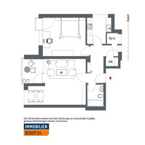 Charmantes Appartement mit Balkon und neuem Bad nahe Hauptbahnhof – 34117 Kassel – Vorschaubild 2