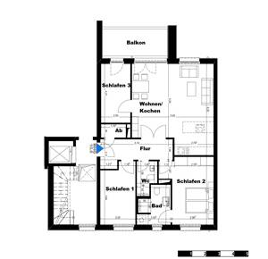 *** NEU - Exklusive 4-Zimmer-Neubau-Wohnung mit Fahrstuhl und TG in den HH-Elbvororten *** – 22549 Hamburg – Vorschaubild 2