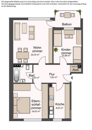 Gemütliche 3-Zimmer-Wohnung in Darmstadt-Eberstadt sucht Mieter – 64297 Darmstadt – Vorschaubild 3