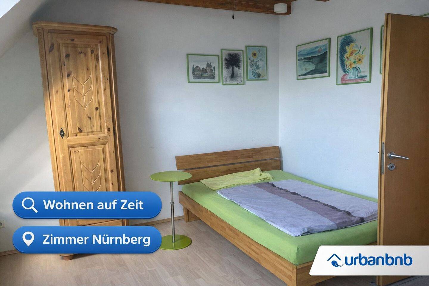 Wohnen auf Zeit Nürnberg - Möbliertes Zimmer mit eigenem Bad