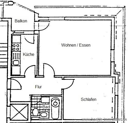 DD-Kaditz, 2- Zimmer Dachgeschoss, vermietet – Dresden – Vorschaubild 3
