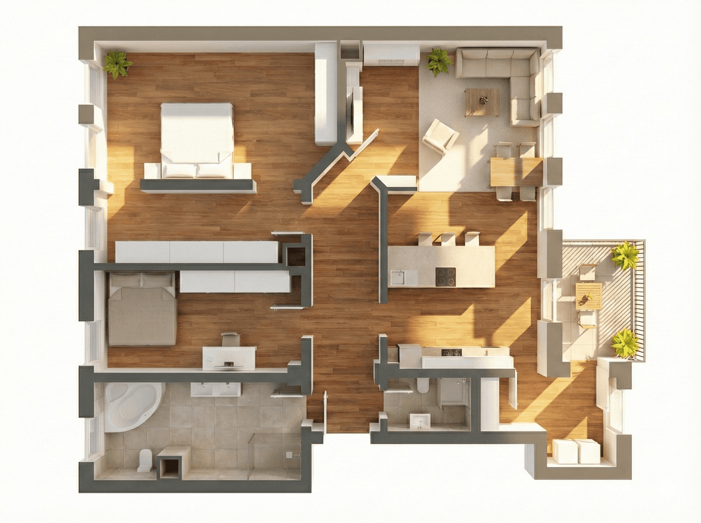Bezugsfrei | 2020 modernisiert | Balkon | Luxusbad – Leipzig – Vorschaubild 4