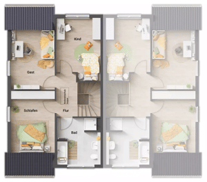 Familienfreundliches Doppelhaus Duett 125 in Osternburg – 26135 Oldenburg – Vorschaubild 5