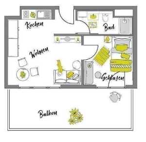 Möblierte Penthouse XL-Apartments mit Dachterrasse - Urban Living Heilbronn – 74074 Heilbronn – Vorschaubild 2