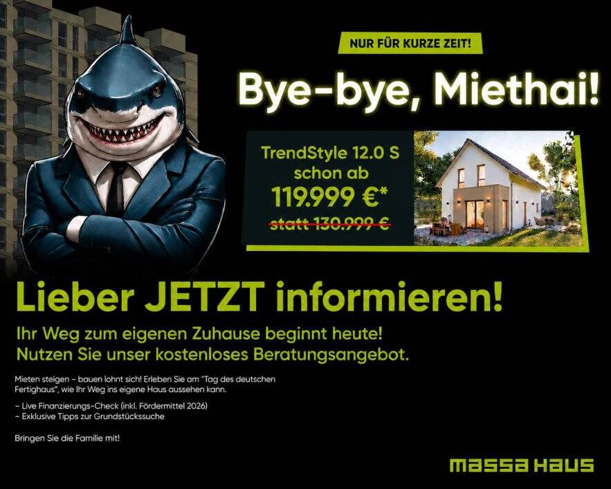 Endlich aufatmen: Tauschen Sie Sanierungsstress gegen Ihr energieeffizientes Traumhaus