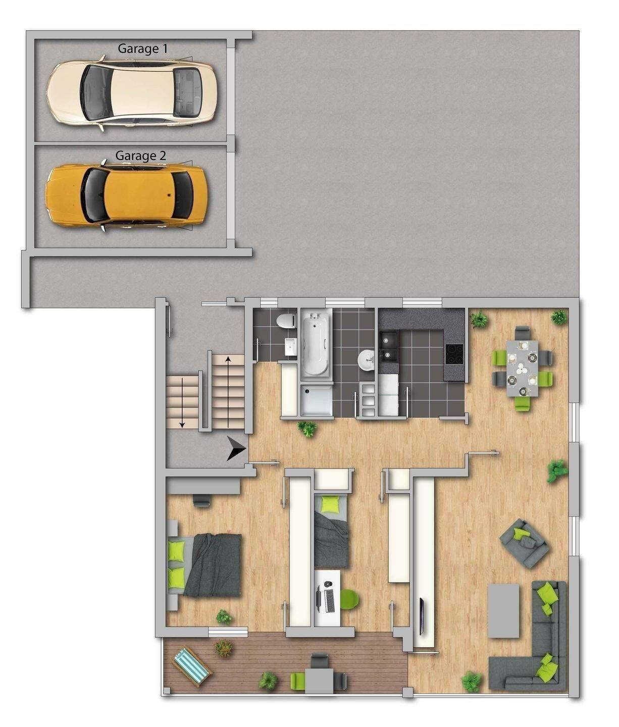 helle Wohnung mit großem Garten – Nürnberg – Vorschaubild 9