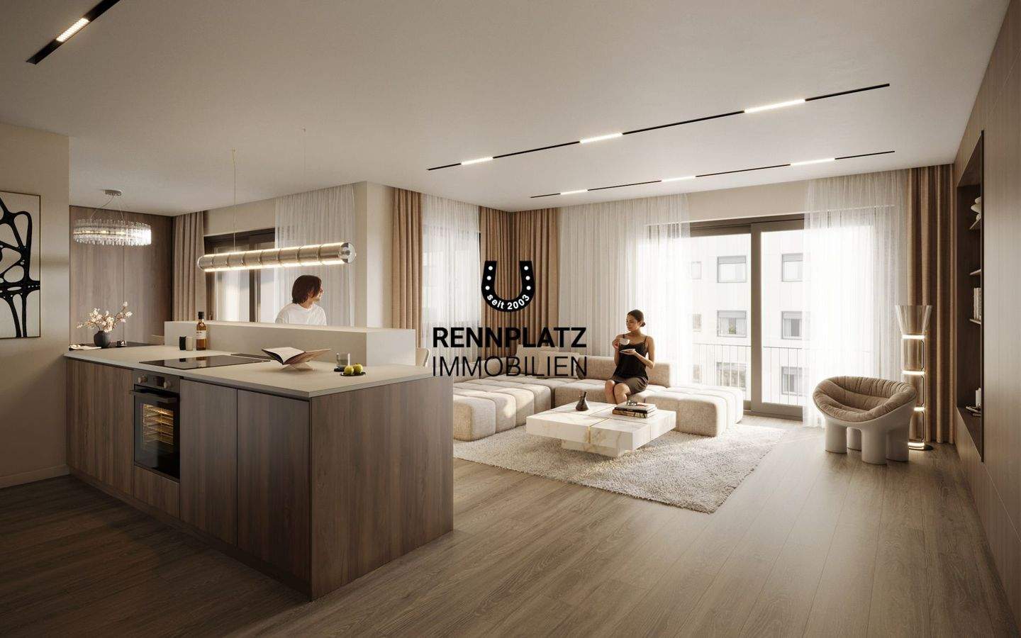 WE4-1 | Exklusives Penthouse mit Dachterrasse in KfW-40-QNG-PLUS Bauweise im Regensburger Westen. – Regensburg – Bild 1 von 7