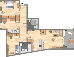 4-Zimmer-NEUBAUWOHNUNG in Essen Südviertel – 45128 Essen – Vorschaubild 1