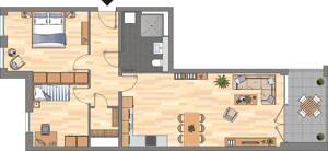 Gut geschnittene 3-Zimmer-Wohnung in Essen Südviertel! ERSTBEZUG – 45128 Essen – Vorschaubild 9