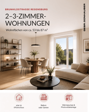 Neubau in Regensburg-Neuprüll | Großzügige 3-Zimmer-Dachgeschosswohnung mit Balkon W.06 – 93051 Regensburg – Vorschaubild 6