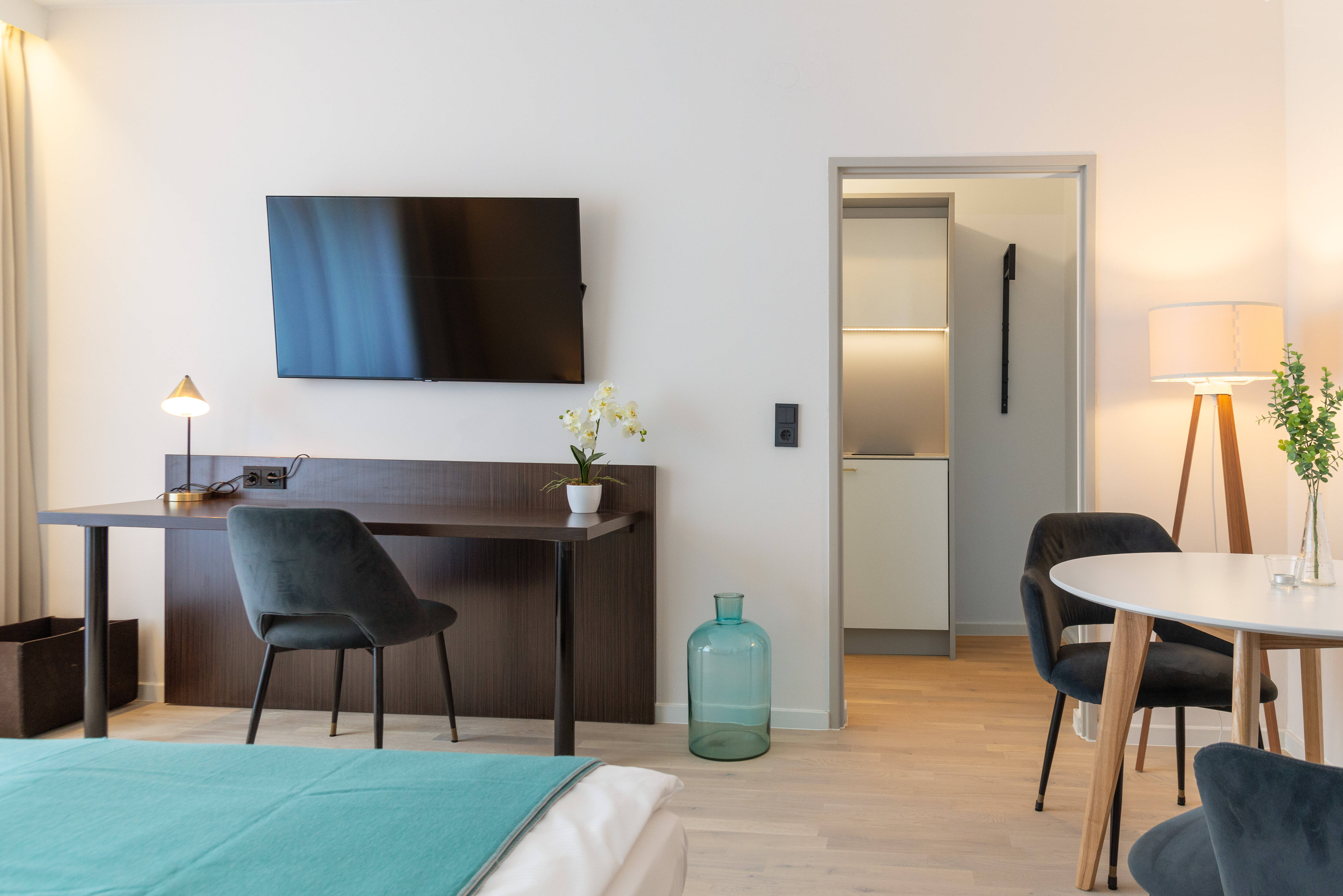 1-Zimmer Apartment mit Studioküche und voll möbliert in direkter Nachbarschaft der Mathildenhöhe!