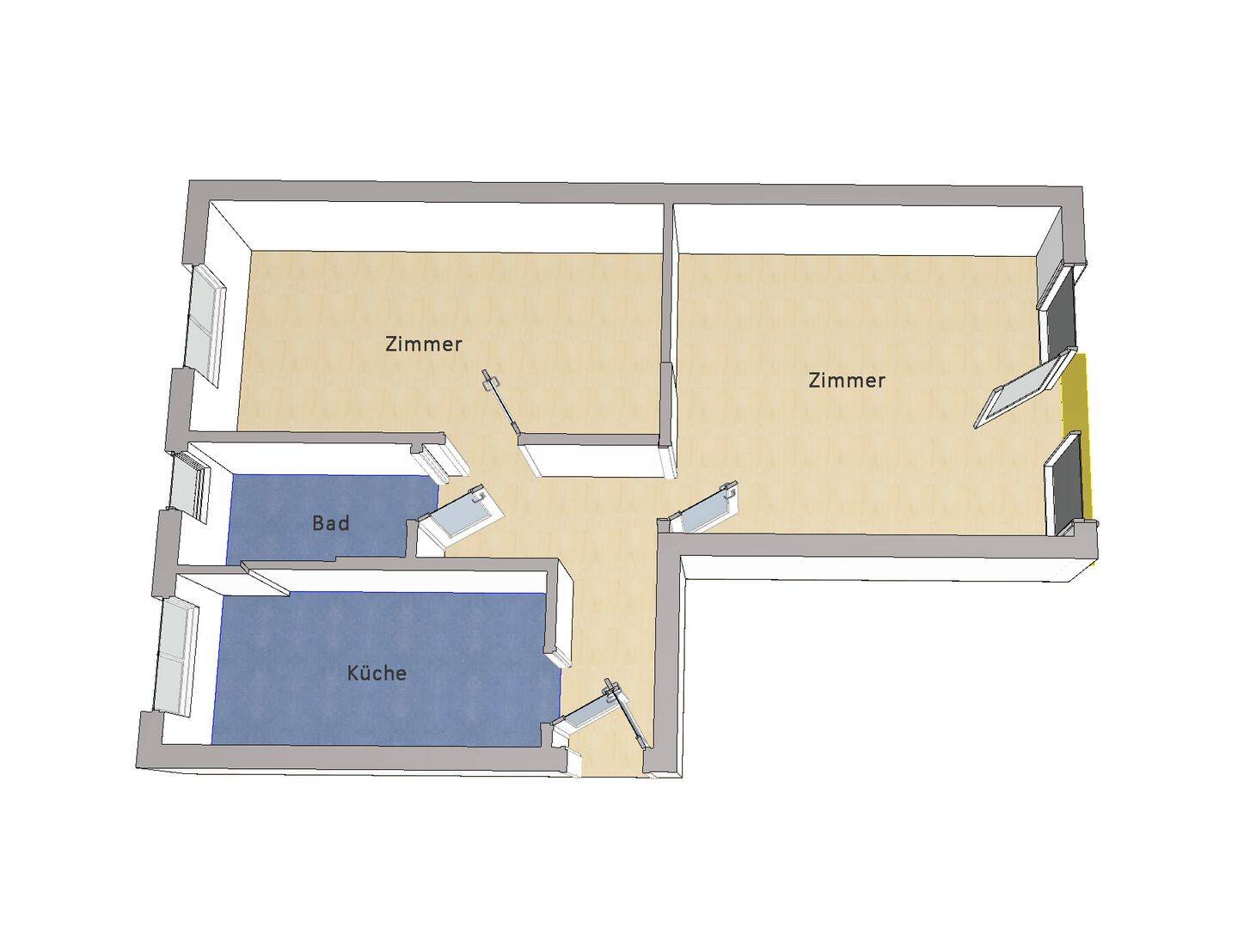 IMMOBERLIN.DE - Top-Citylage! Helle 2-Zimmer-Wohnung nahe Richard-Wagner-Platz – Berlin – Vorschaubild 6