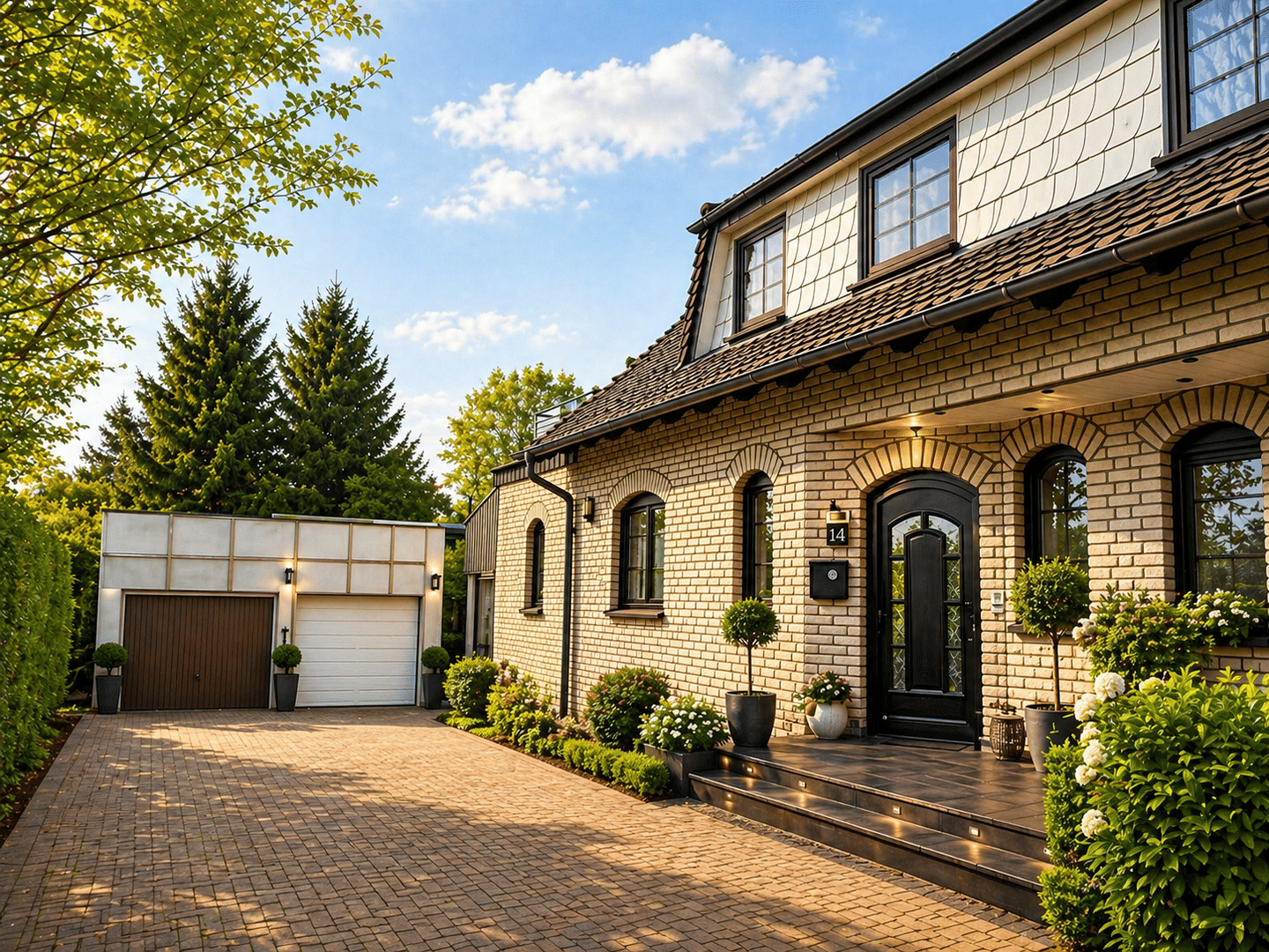 ***Mitten im Herzen von Welver*** Modernes Ein-Zweifamilienhaus mit kleiner Einliegerwohnung, großem Garten und Doppelgarage – Welver – Bild 1 von 7