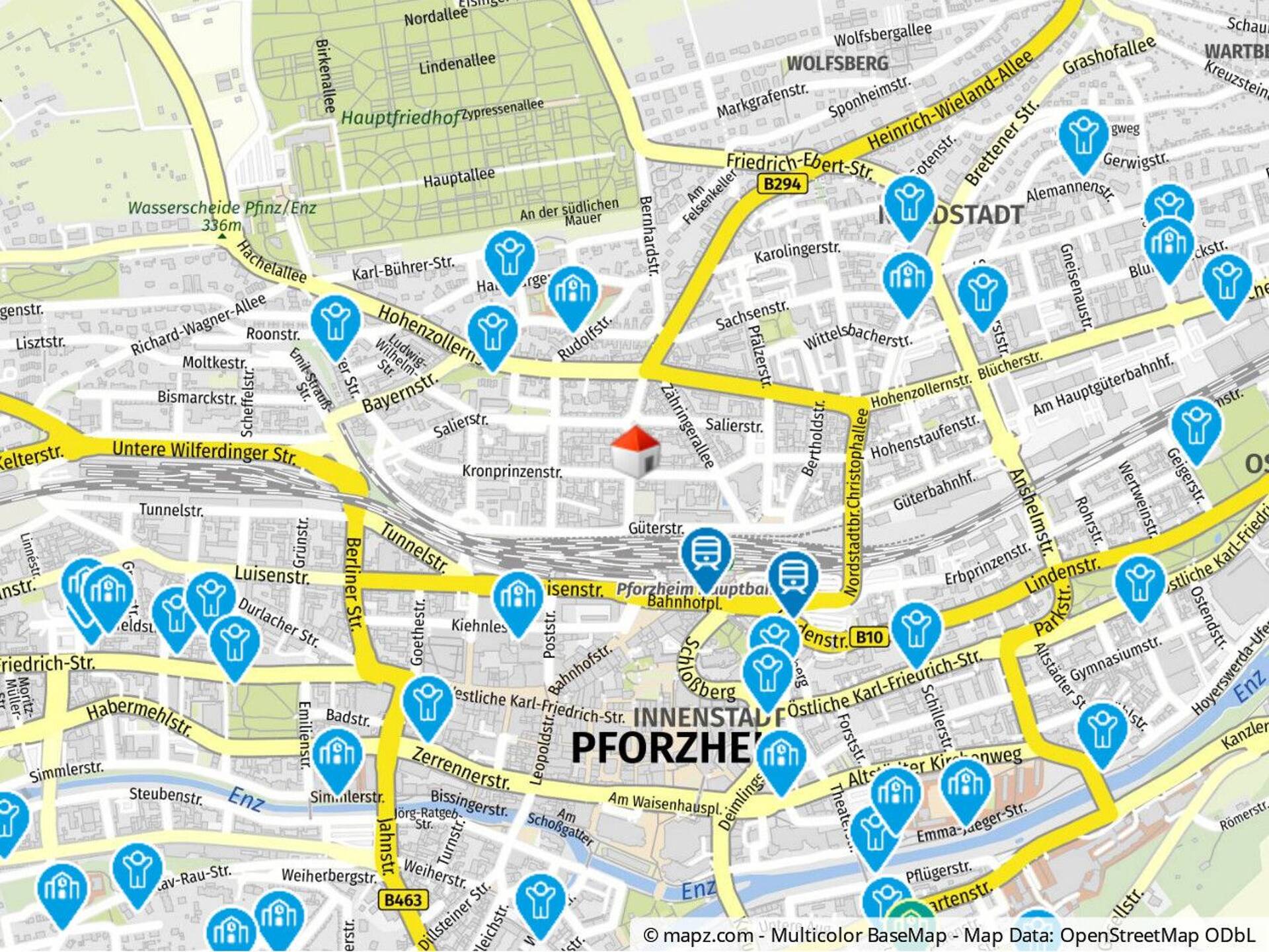 Etagenwohnung in 75177 Pforzheim mit 78 m² kaufen