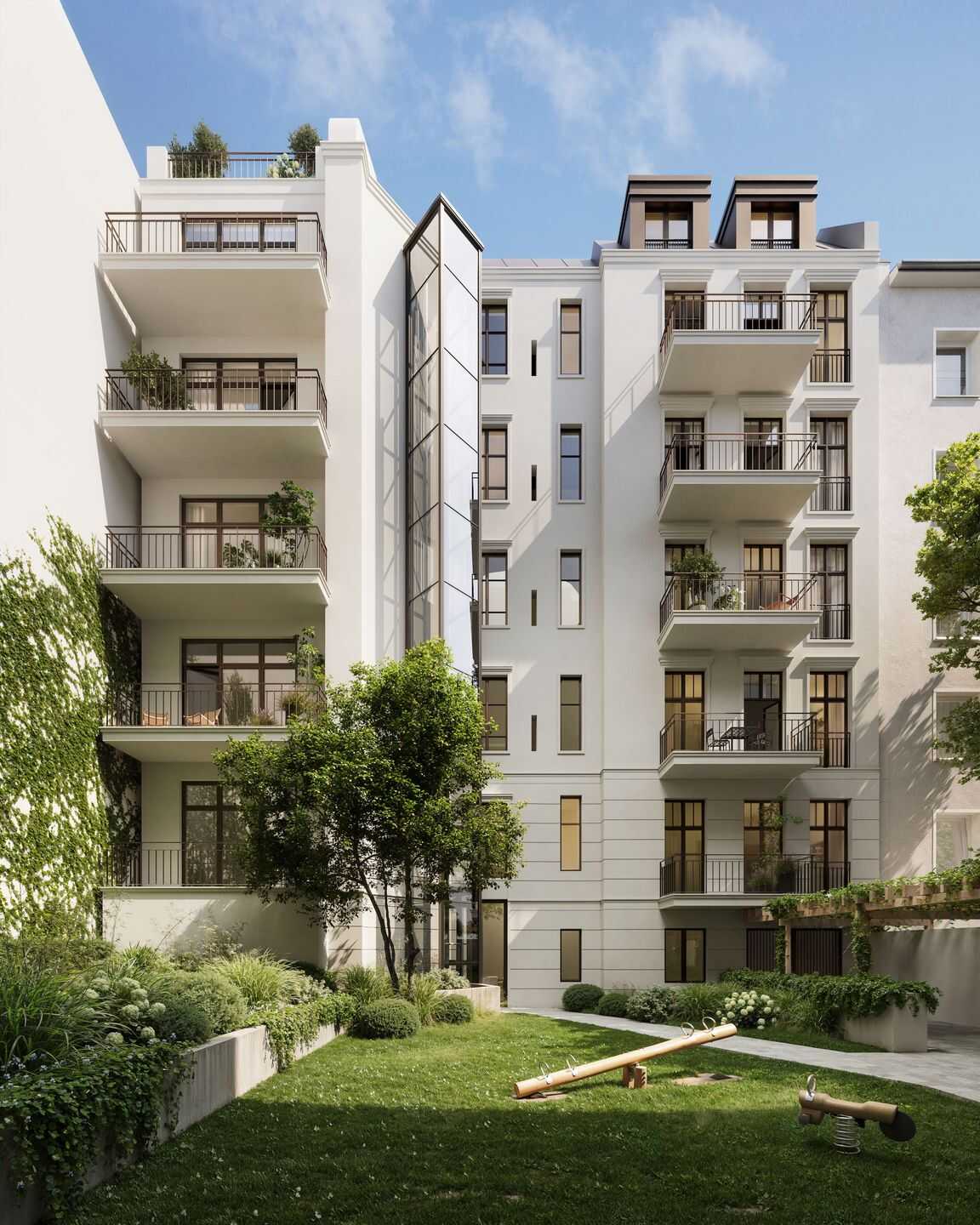 Eleganter Neubau-Erstbezug mit 2 Zimmern und Balkon in beliebter Wilmersdorfer Lage