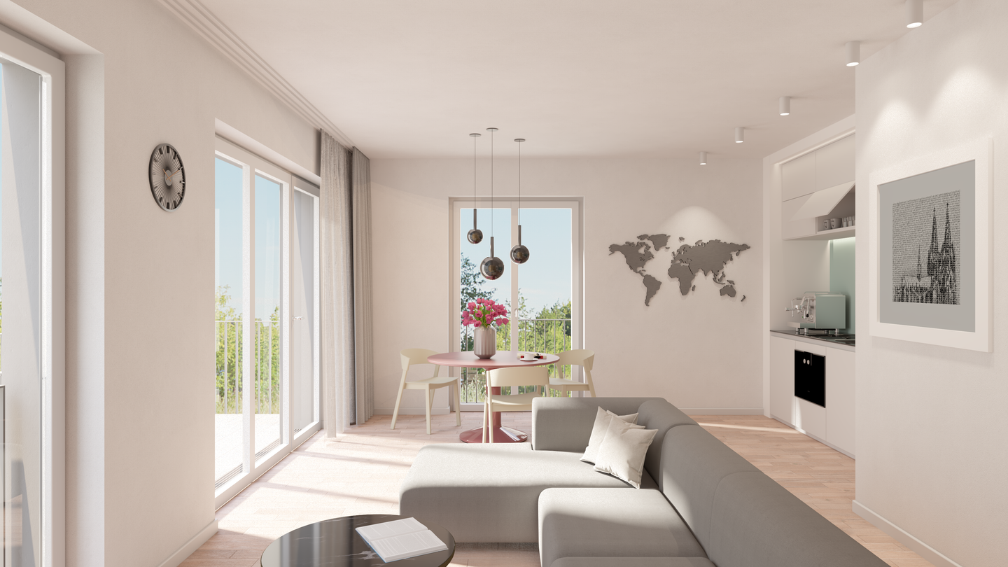 Exklusive 2-Zimmerwohnung in Raderberg – Köln – Bild 1 von 9