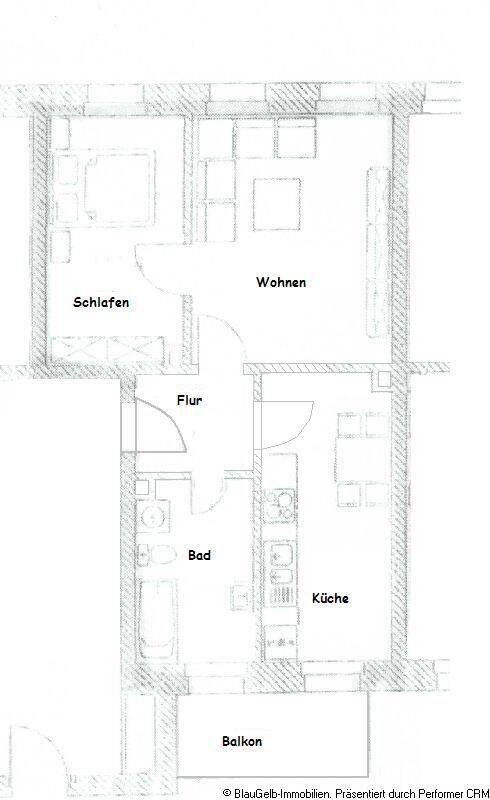 Hell & schicke Wohnung mit Balkon, tolle Ausstattung, Pkw-Stellplatz im Hof – Leipzig – Vorschaubild 9