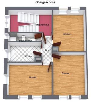3 Wohnungen, Backstein-Gründer-Zeit in ruhiger Anwohnerstraße, Bad Cannstatt nähe Neckar – 70376 Stuttgart – Vorschaubild 3