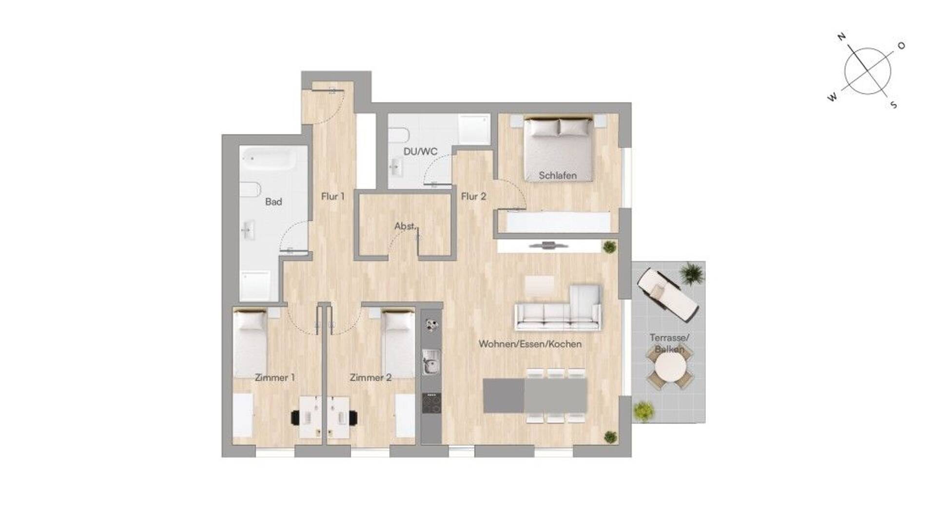 Etagenwohnung in 61352 Bad Homburg mit 105,69 m² kaufen