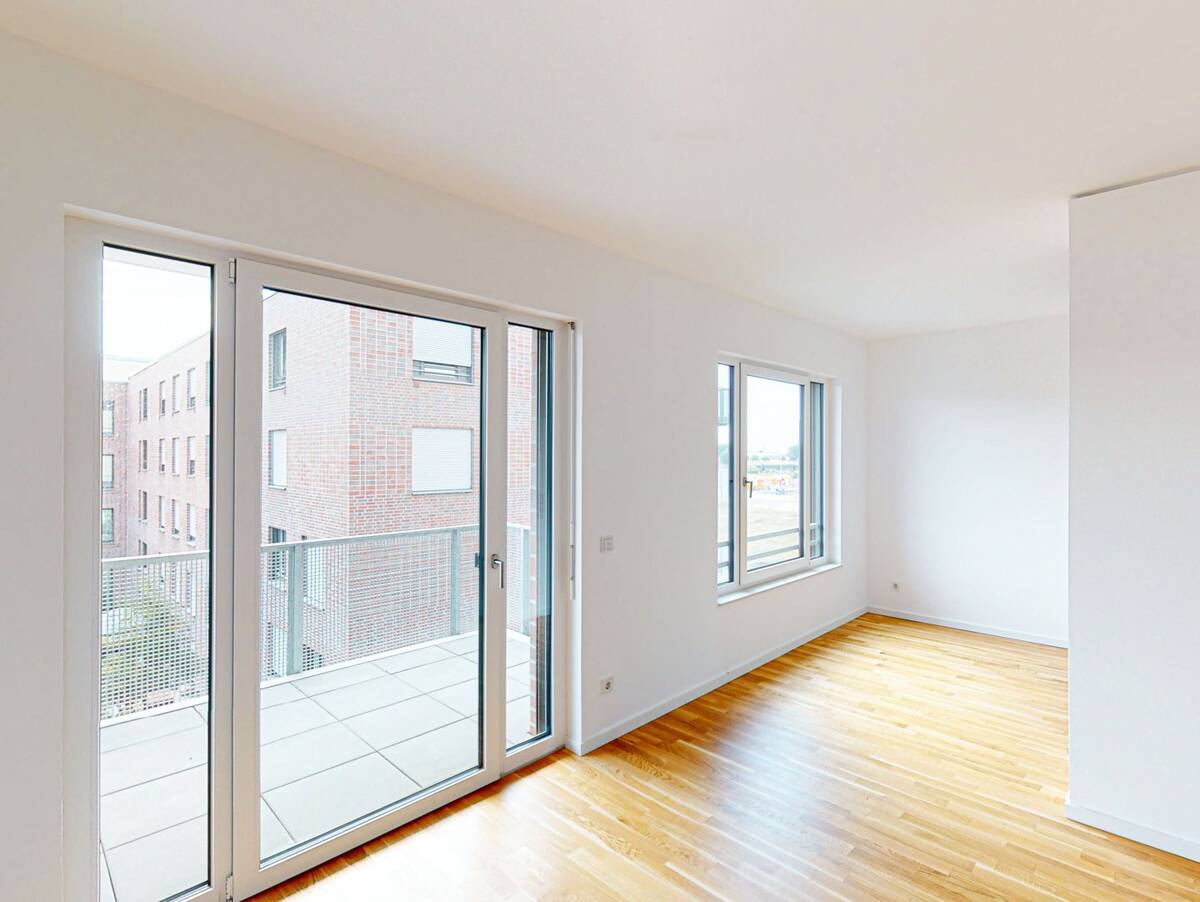 Wohnen, wo andere dem Alltagsstress entfliehen: 2-Zimmer-Wohnung in der Überseestadt – 28217 Bremen – Bild 1 von 7
