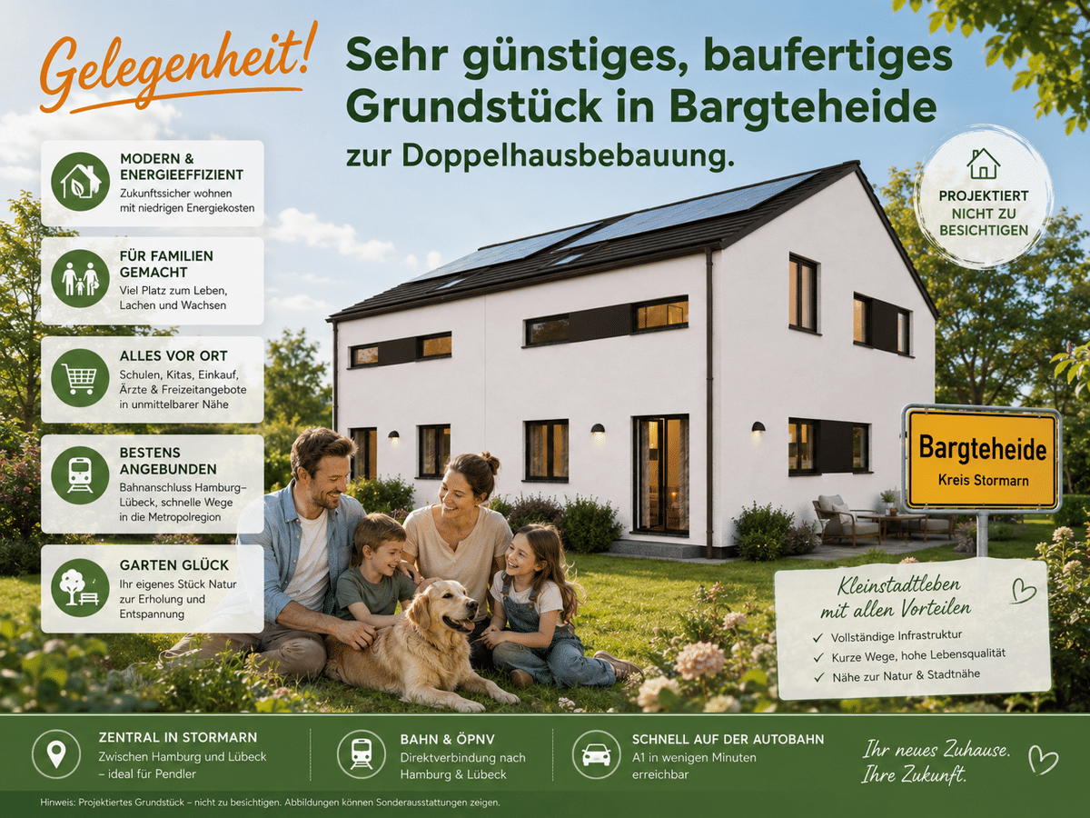 Letzte Chance - Doppelhauspartner in Bargteheide gesucht – 22359 Hamburg – Bild 1 von 3