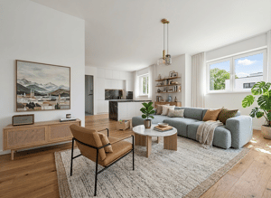 Stilvolle Neubau-Reihenhäuser in München-Allach: Realteilung, KfW-55 und flexibler Grundriss – 80997 München – Vorschaubild 3