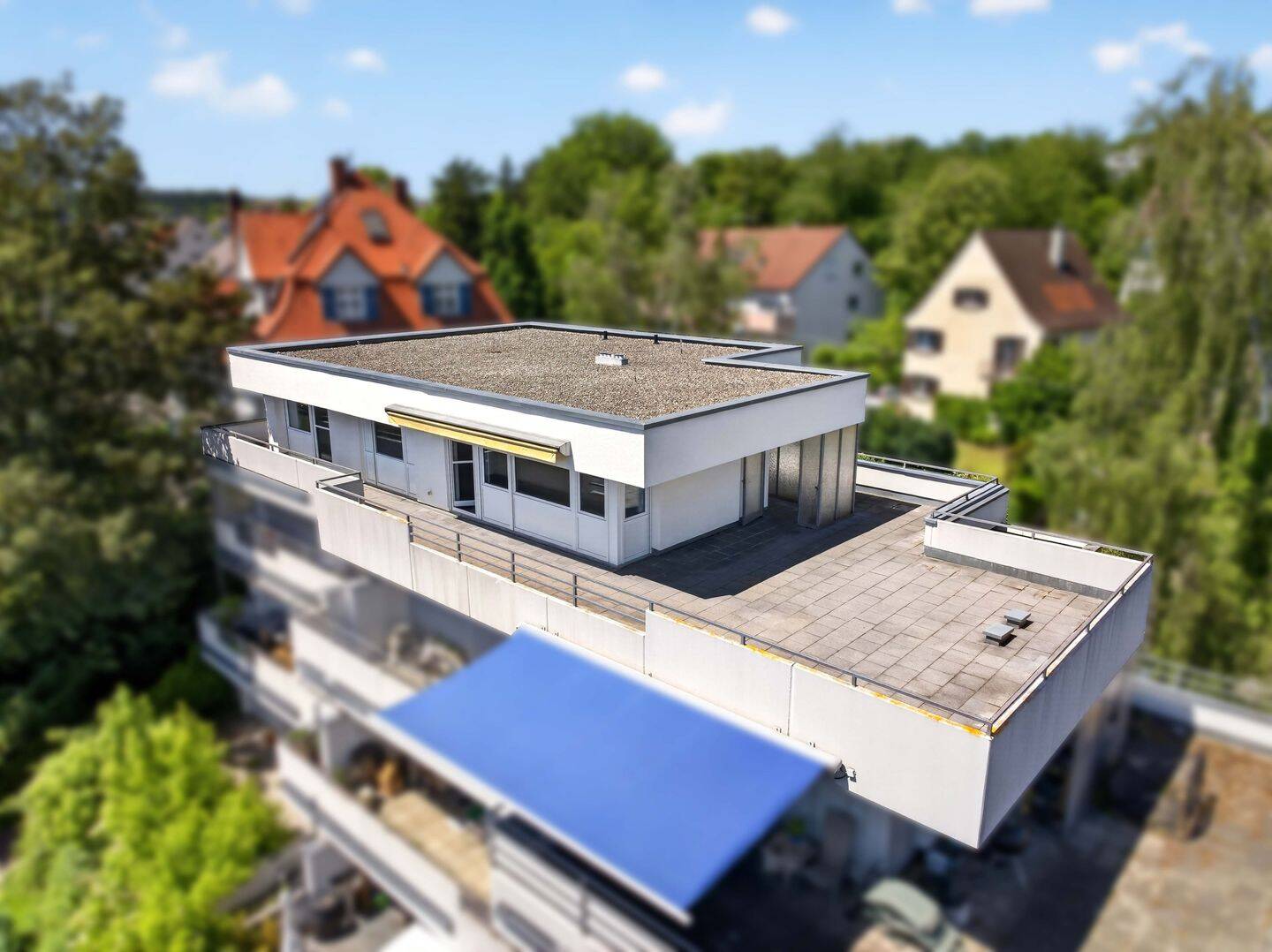 Penthouse-Wohnung mit Dachgarten am Ulmer Safranberg
