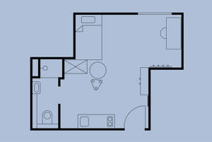 THE FIZZ Darmstadt: Vollmöbliertes Apartment für Studierende in Uninähe – 64295 Darmstadt – Vorschaubild 5