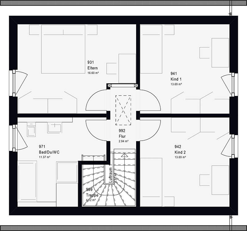 126 qm Haus inkl. Bodenplatte, Wärmepumpe, Elektro, Sanitär, uvm. – Sankt Egidien – Vorschaubild 4