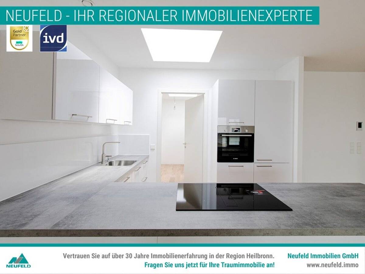 Großzügige 2-Zimmer Wohnung mit schöner Loggia zu vermieten! – 74072 Heilbronn – Bild 1 von 9