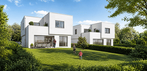 Bauhausvilla am Golfplatz Treudelberg - modernes Wohnen im grünen Hamburg