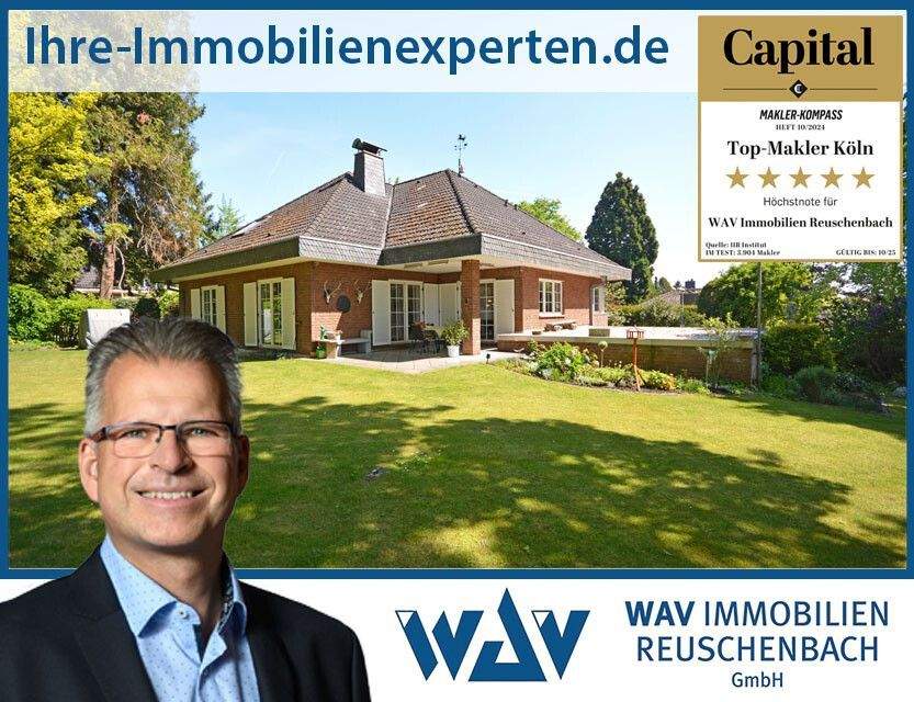 Repräsentatives Einfamilienhaus mit Einliegerwohnung, Sauna und Ausbaupotenzial in Brühl-Kierberg – Brühl – Bild 1 von 9