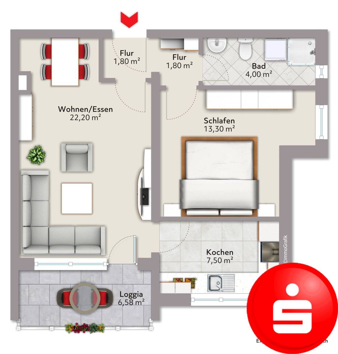 2-Zimmer-Erdgeschosswohnung in 97638 Mellrichstadt