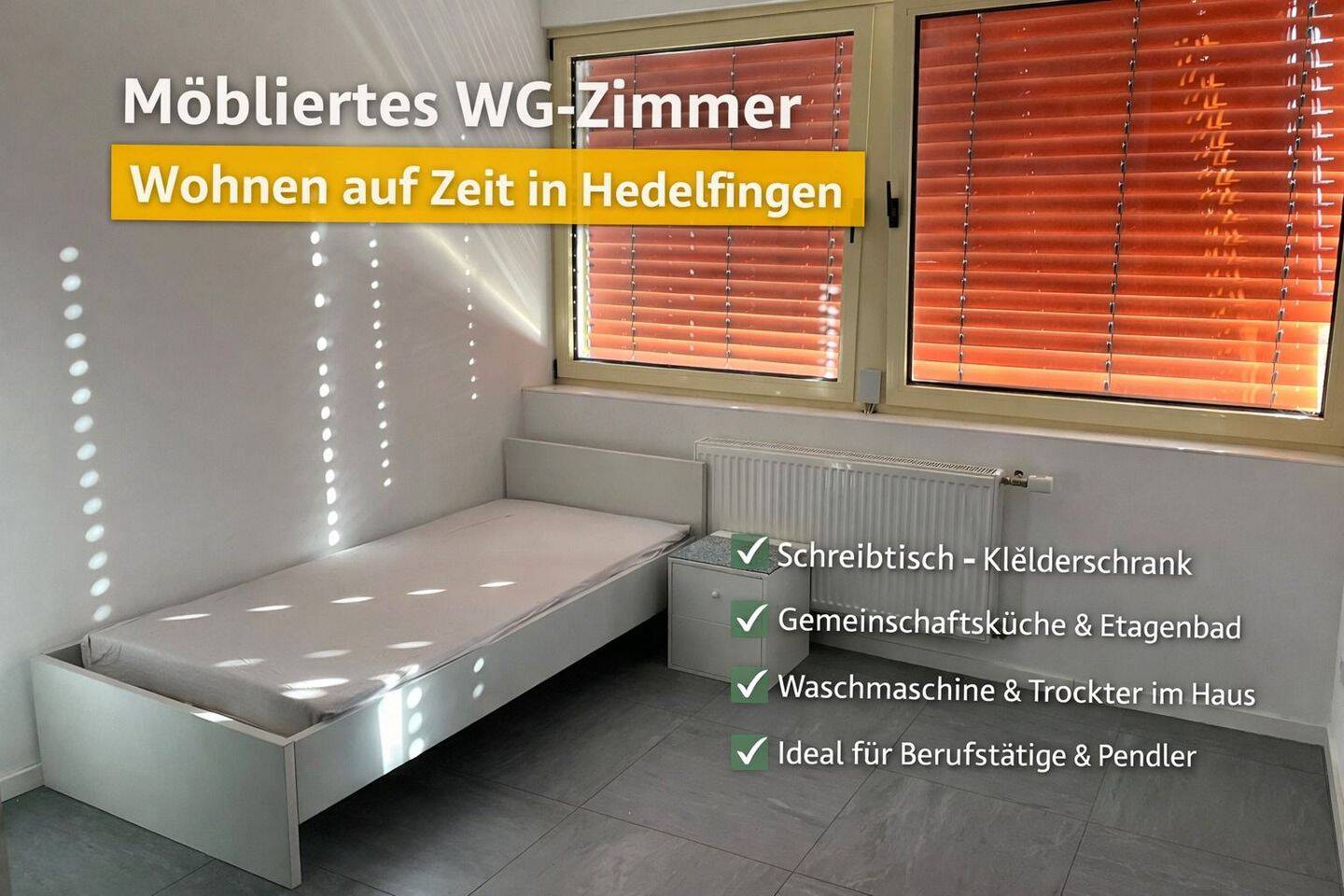 Wohnen auf Zeit in Stuttgart - Möblierte Zimmer in WG