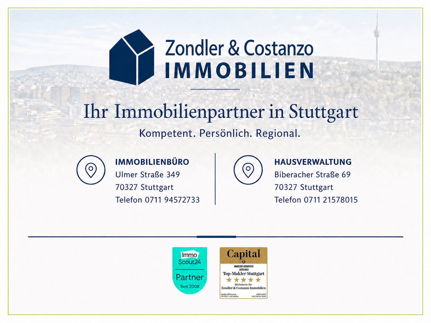 S-OST: Tolle 1,5-Zi.-Whg. * Balkon * EBK * perf. Anbindung ÖPNV * TL-Bad * sep. WC * – Stuttgart – Vorschaubild 5