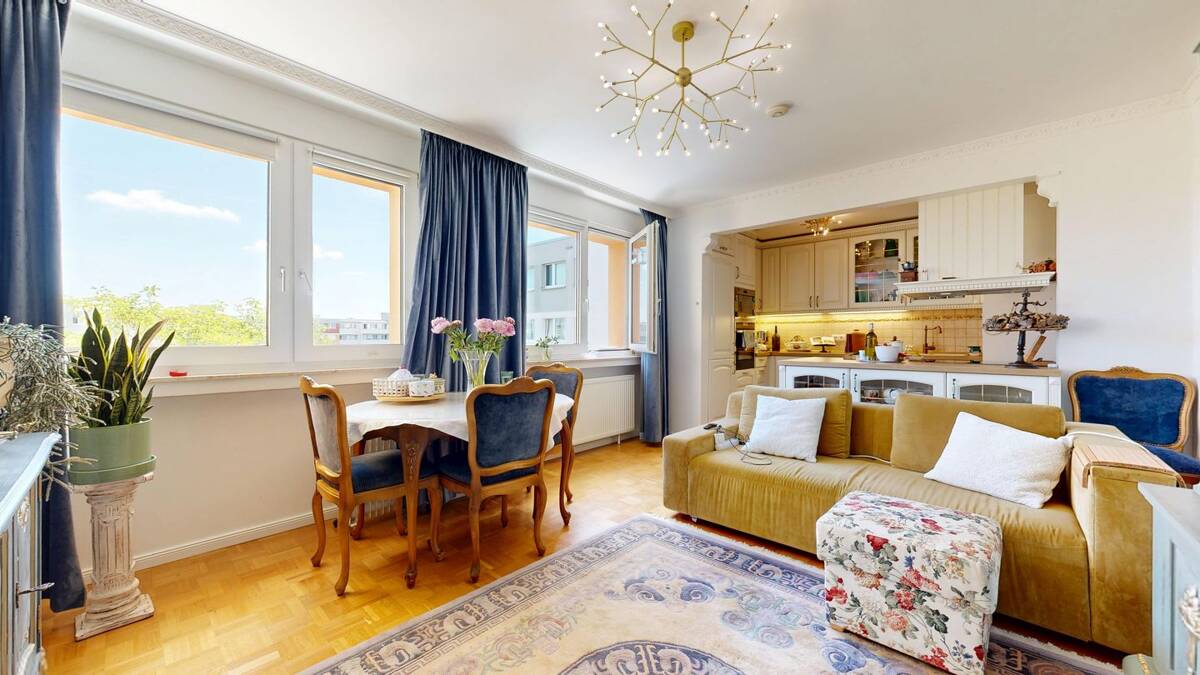 Stilvolle 3-Zimmer-Wohnung mit durchdachtem Grundriss, Balkon und Tiefgaragenstellplatz – 81735 München – Bild 1 von 9