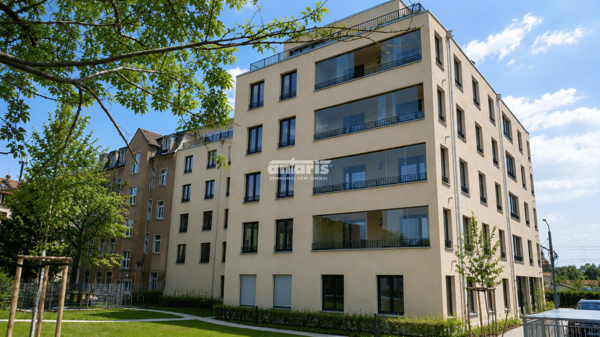 antaris Immobilien GmbH ** Moderne 3-Raum-Wohnung, verglaste Loggia, Elbeblick, Pieschen **