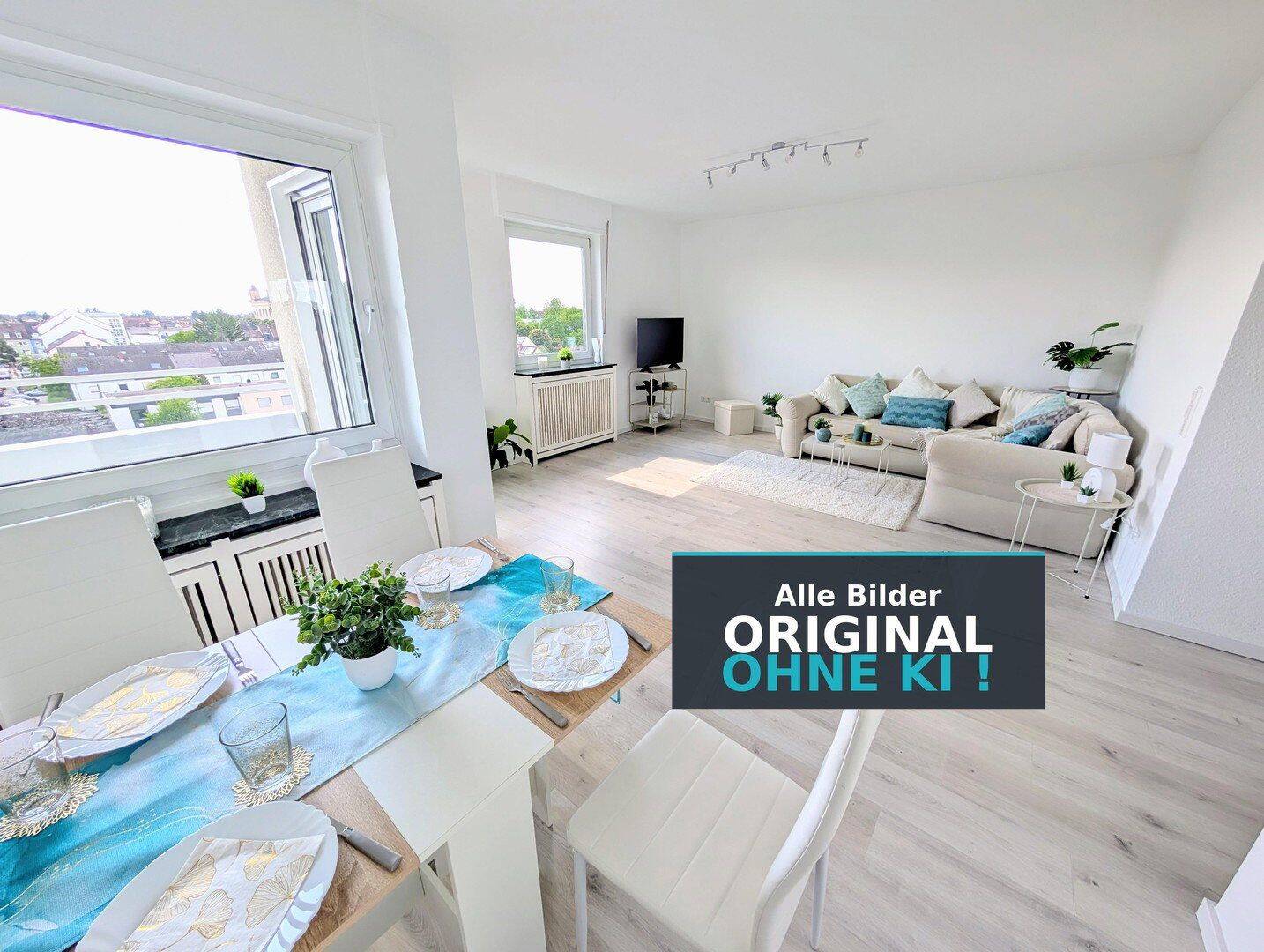 Schmuckstück mit Weitblick zur Pfalz - Helle, komplett renovierte 3 Zimmerwohnung | PROVISIONSFREI
