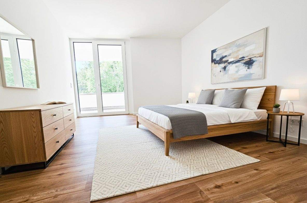 Neubaukomfort im Erstbezug: Helle 3-Zimmerwohnung mit zwei Balkonen, EBK und Tiefgaragenstellplatz