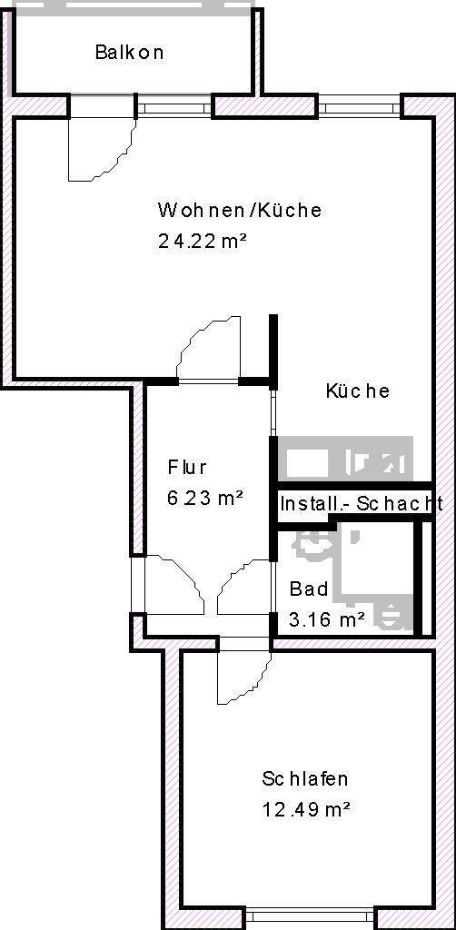 Schöne, helle Wohnung für Senioren! – Magdeburg – Vorschaubild 2