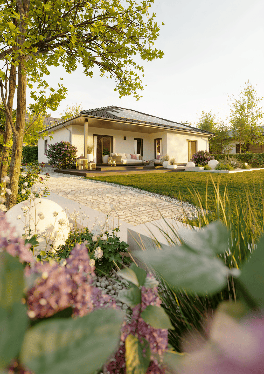 Mit Grundstück: Der Bungalow mit der charmanten Form in Körle - ausgefallen und praktisch – Körle – Vorschaubild 2