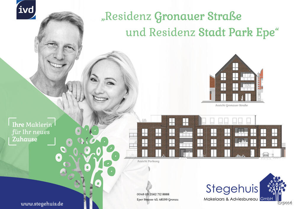 ***STEGEHUIS GMBH*** 'Residenz am Stadt Park Epe' Eigentumwohnung - Wohnung Nr. 3.