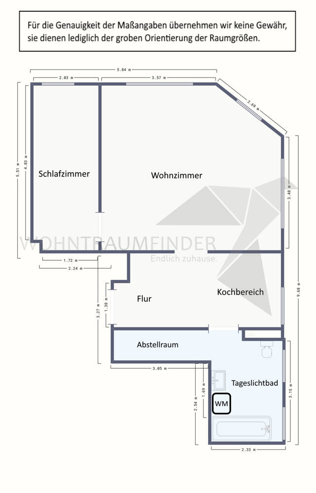 Moderne 2-Raum-Wohnung mit tollem Tageslichtbad in Zentrumsnähe – Chemnitz – Vorschaubild 2