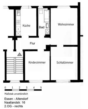 Demnächst frei! 3-Zimmer-Wohnung in Essen Altendorf – 45143 Essen – Vorschaubild 2
