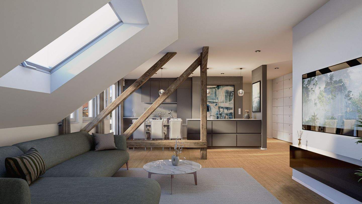 Frisch sanierte Dachgeschosswohnung mit Steigerblick in Erfurt-Süd – Erfurt – Bild 1 von 4