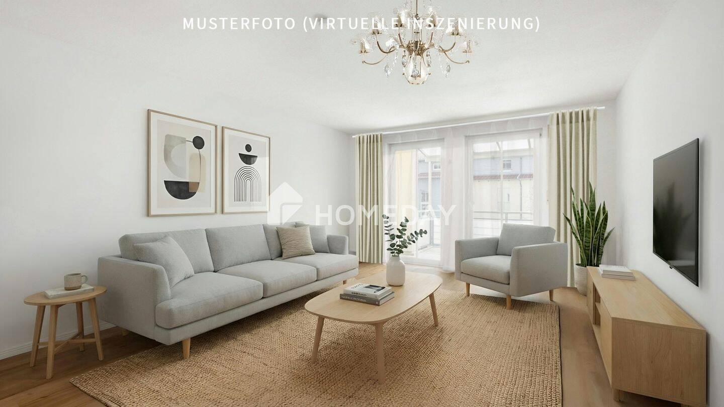 Moderne 2-Zimmer-Wohnung mit Balkon und TG-Stellplatz in gepflegtem Mehrfamilienhaus – Kirchheim bei München – Bild 1 von 9
