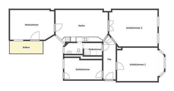 Etagenwohnung in 17489 Greifswald mit 112,22 m² kaufen