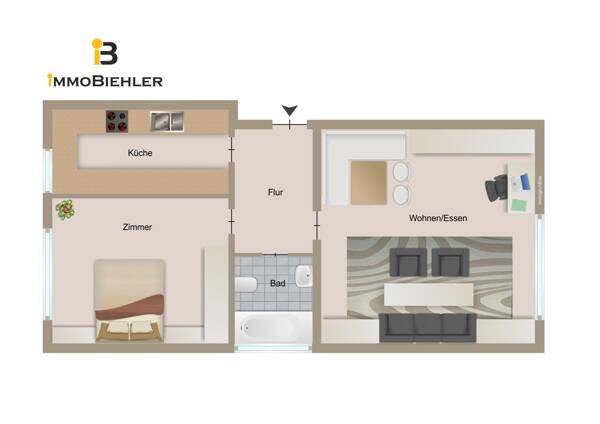 Erdgeschosswohnung in 50969 Köln mit 57,34 m² kaufen