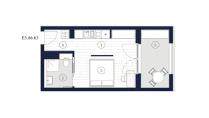 In der Endetage: Hochwertige 1-Zimmer-Neubauwohnung Einbauküche in Frankfurt-Ostend! – 60314 Frankfurt am Main – Vorschaubild 9